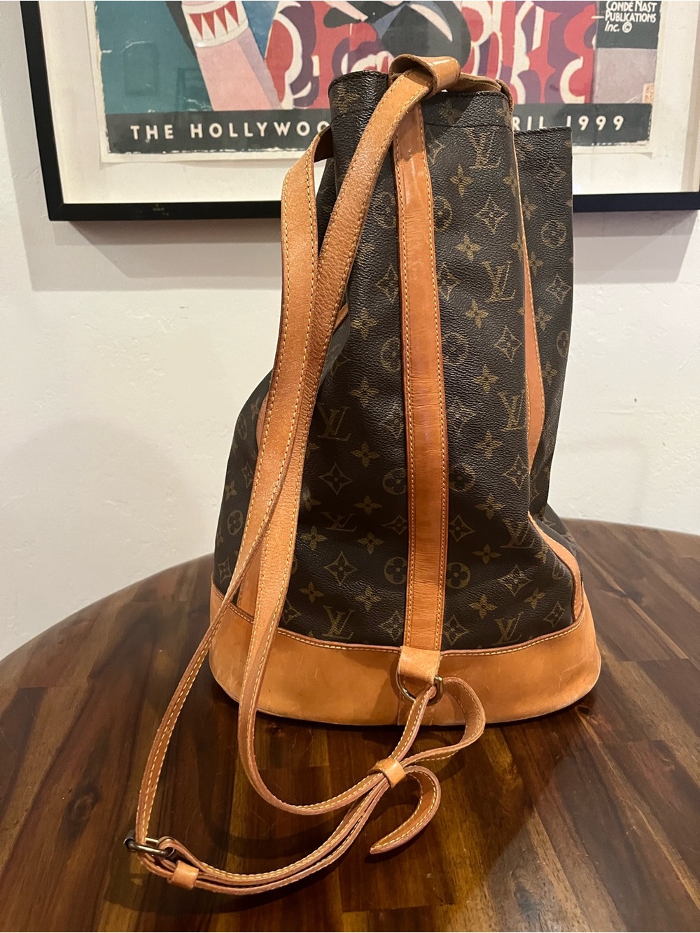Louis Vuitton Randonnee GM Monogram Drawstring Bucket Backpack - Picture 3 of 10